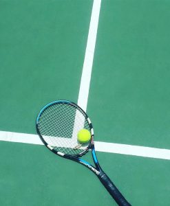 Tennis players during an inter-club friendly